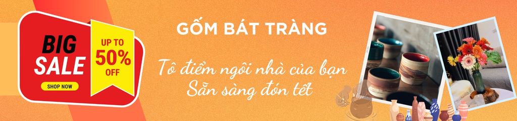 bình gốm bát tràng tse