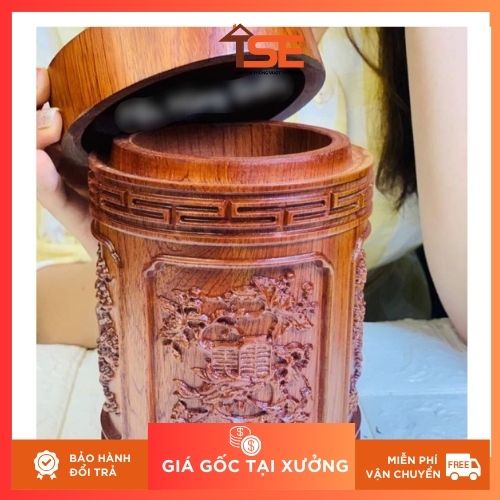 hộp trà gỗ hương đá tse